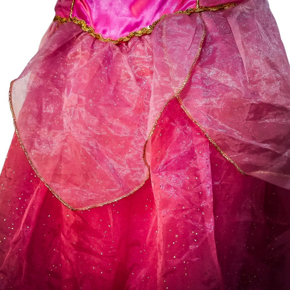 Disney Princess Aurora Sleeping Beauty Pink Costume Dress | Girls 5/6 - Picture 5 of 8